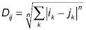 Minkowski Distance Formula